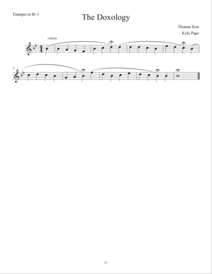 The Doxology The Doxology Brass Quintet scores gallery preview page 2