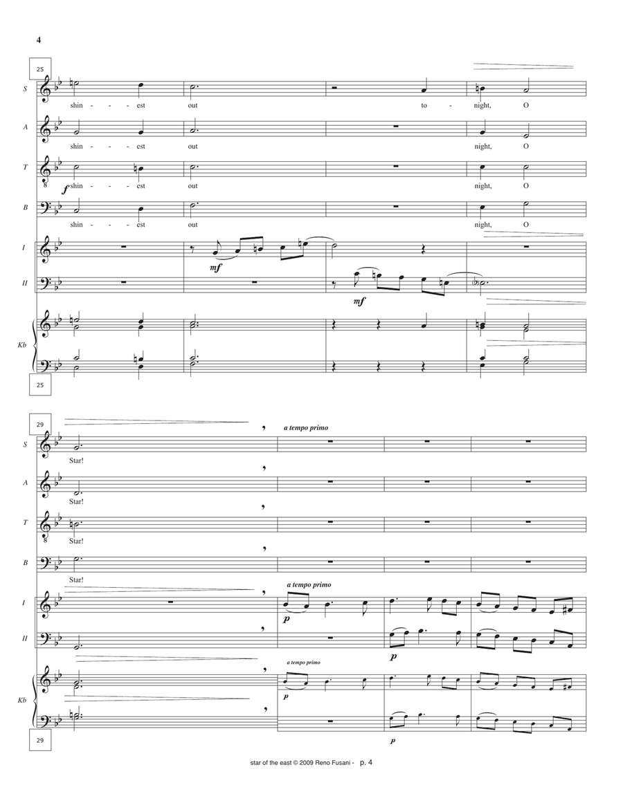 Star of the East Star of the East 4-Part scores gallery preview page 4
