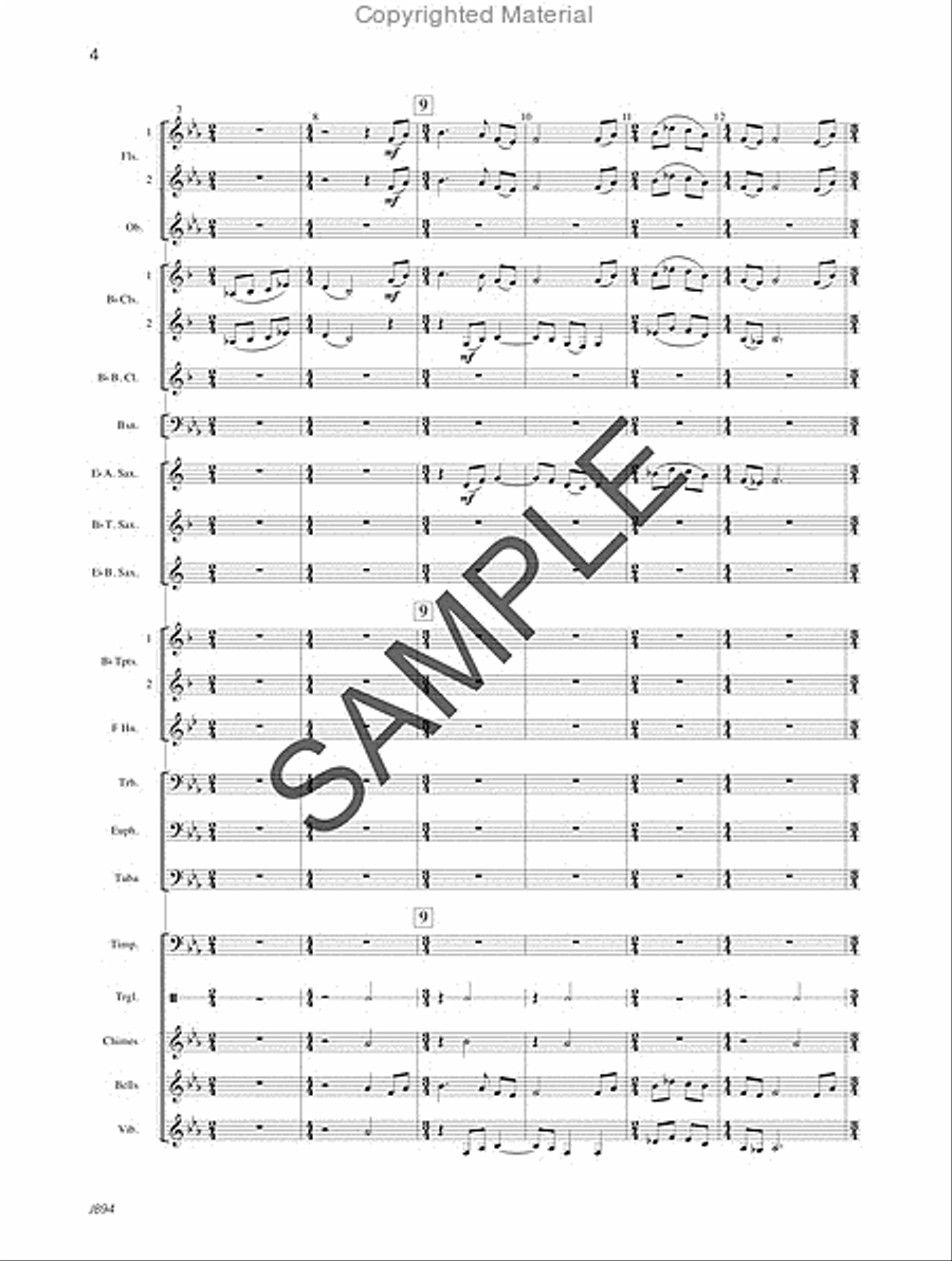 A Song of Hope - Score A Song of Hope - Score Concert Band scores gallery preview page 5