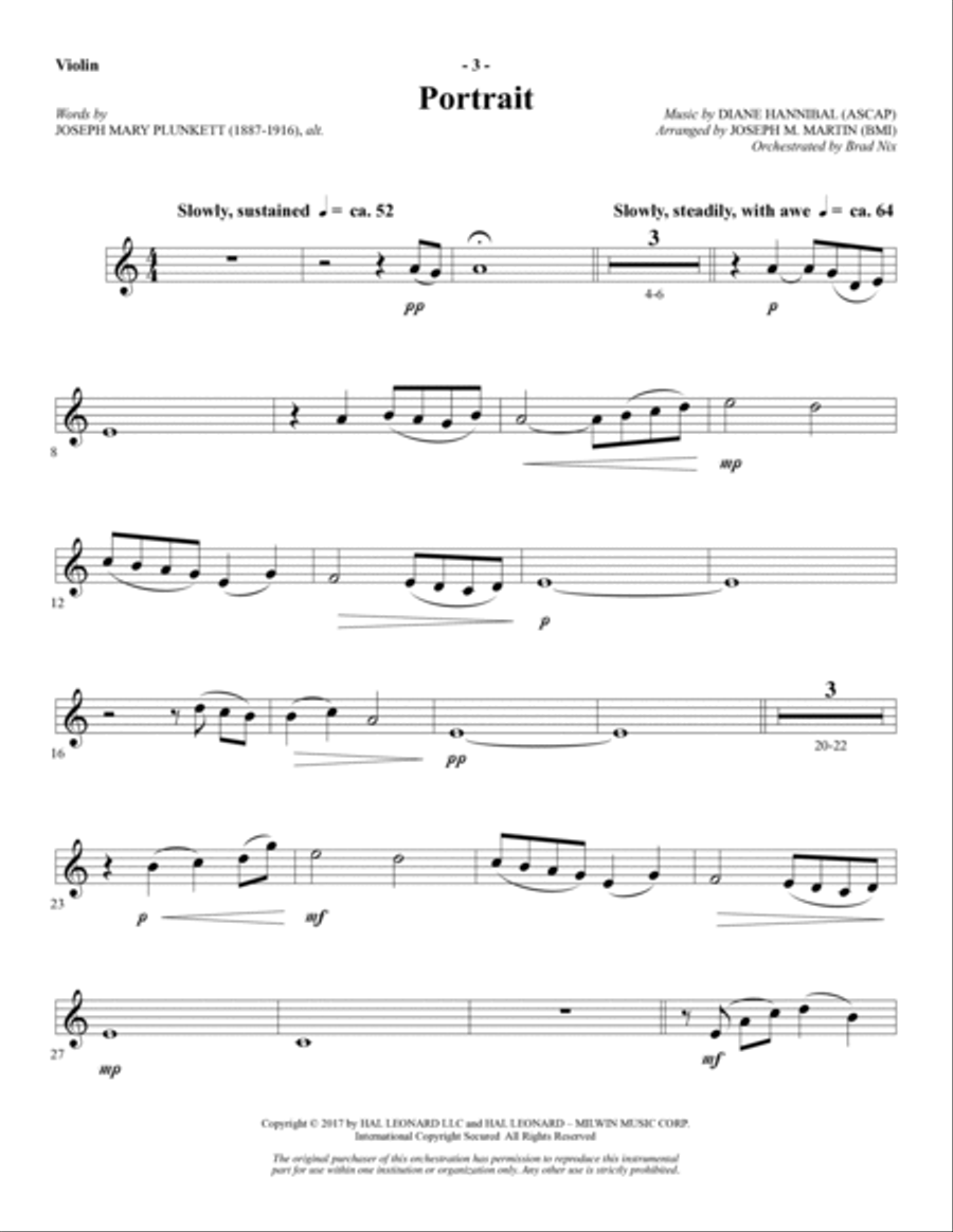 Portraits in Grace - Violin Choir scores gallery preview page 4