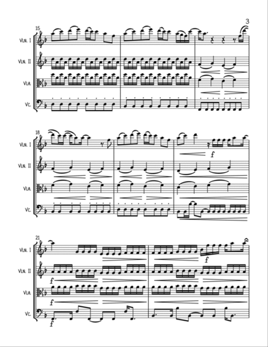 In My Blood String Trio scores gallery preview page 3