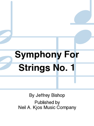 Book cover for Symphony For Strings No. 1