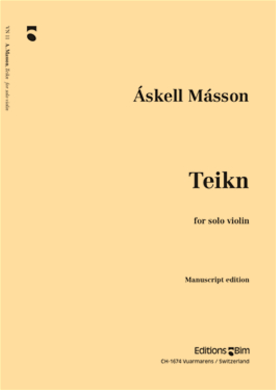 Teikn Violin Solo scores gallery preview page 1