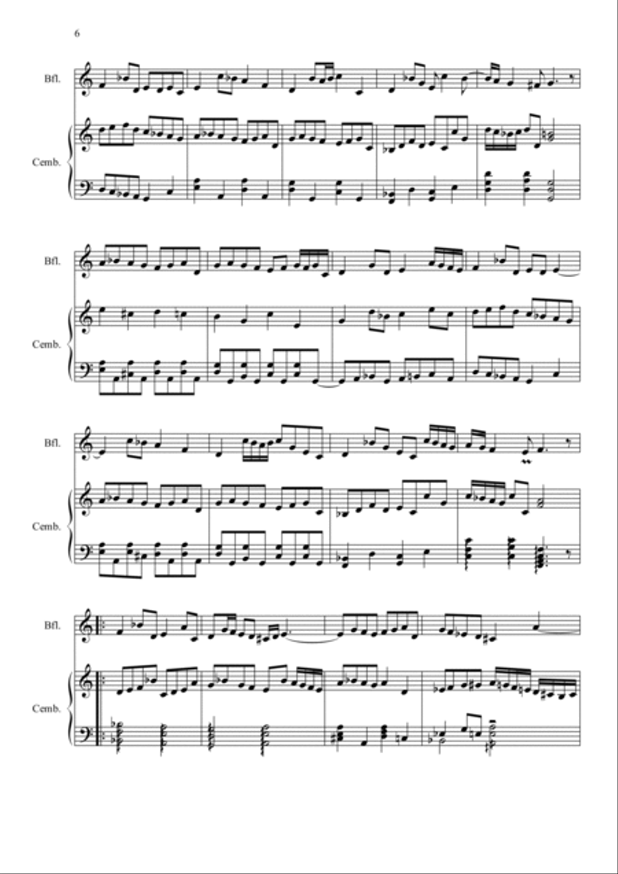 Sonata "Orientale" in A minor for Recorder and Piano image number null