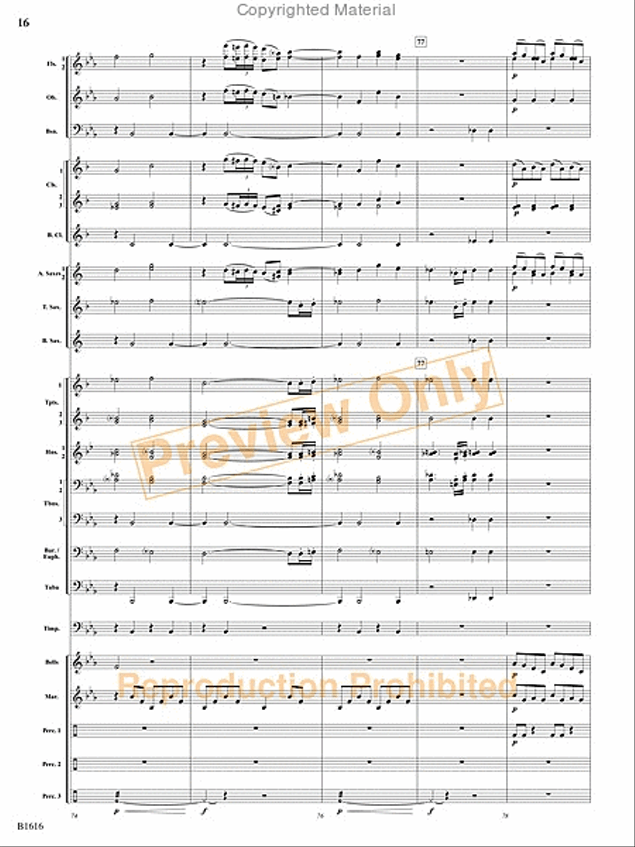 One Giant Leap Concert Band scores gallery preview page 17