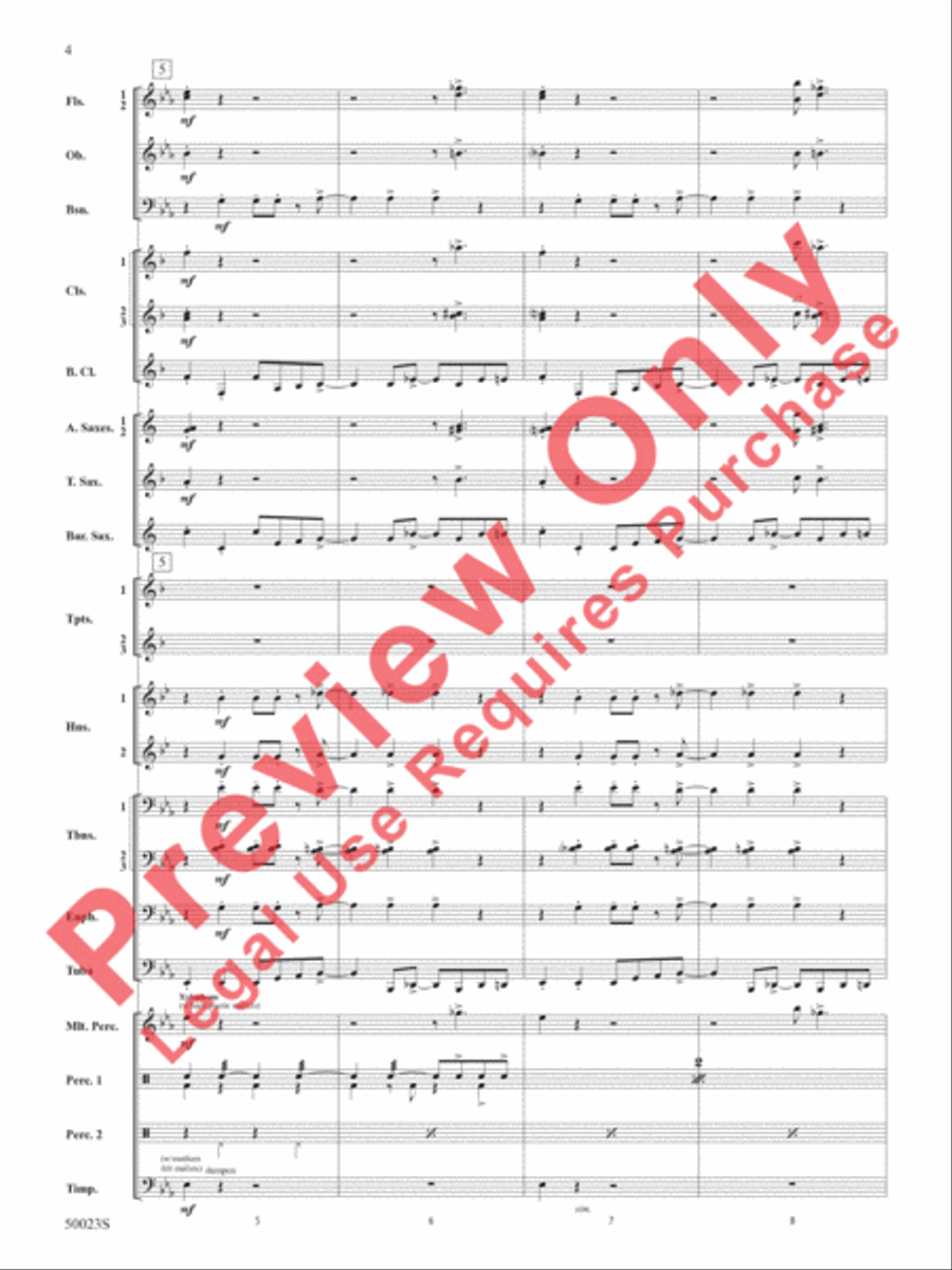 A New Orleans Nutcracker Suite Concert Band scores gallery preview page 5