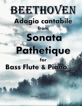 Book cover for Beethoven: Adagio from Sonata Pathetique for Bass Flute & Piano