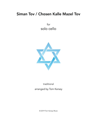 Book cover for Siman Tov / Mazel Tov for solo cello