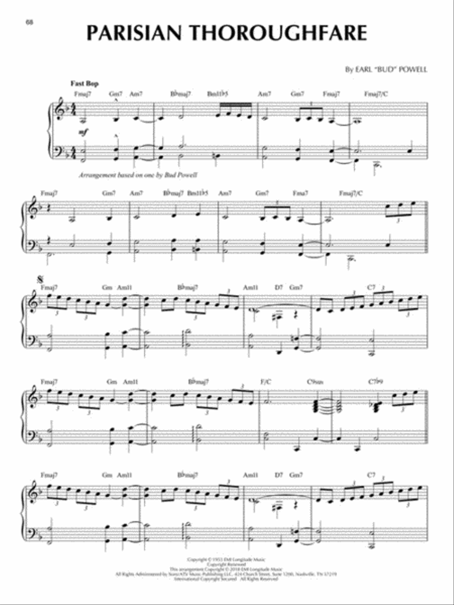 Bebop Classics Piano Solo scores gallery preview page 5