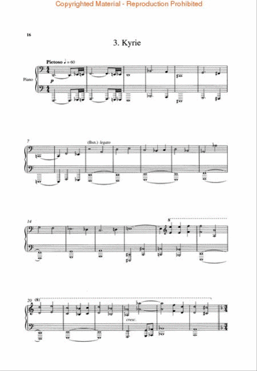 The Armed Man 4-Part scores gallery preview page 3