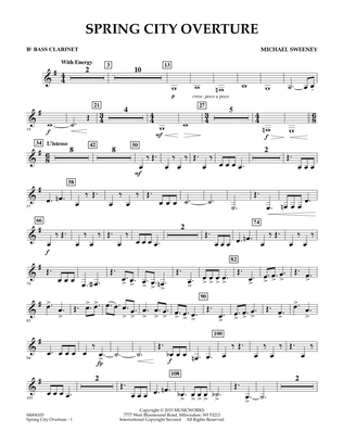Spring City Overture - Bb Bass Clarinet