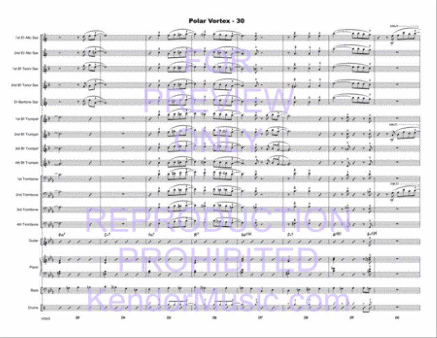 Polar Vortex Polar Vortex Jazz Ensemble scores gallery preview page 31