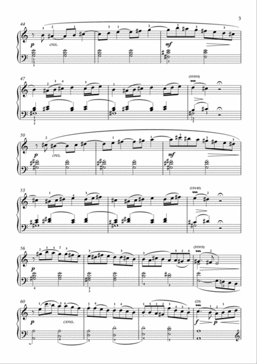 Scarlatti-Sonata in C-Major L.324 K.460(piano) Piano Solo scores gallery preview page 4