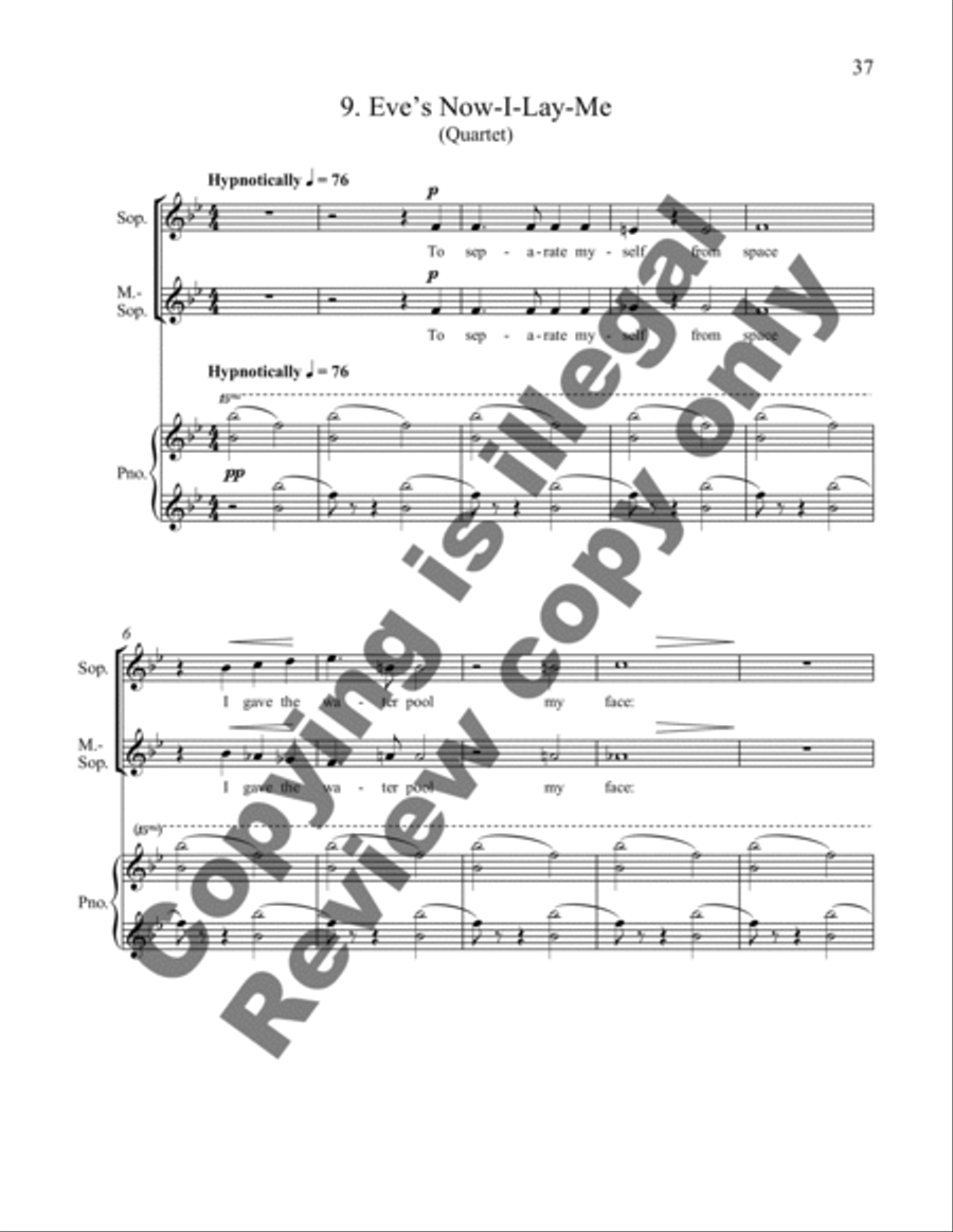Songs for Eve Songs for Eve 4-Part scores gallery preview page 13