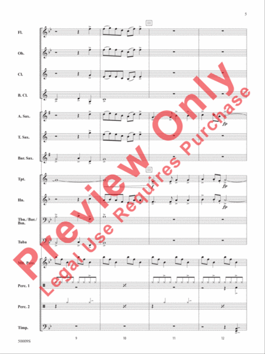 On to Victory Concert Band scores gallery preview page 6