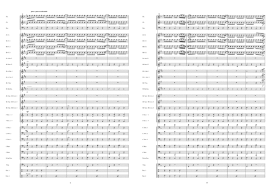 Zorba The Greek Concert Band scores gallery preview page 6