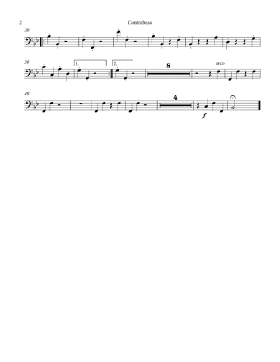 Andante and Gavotte from Alceste String Orchestra scores gallery preview page 2