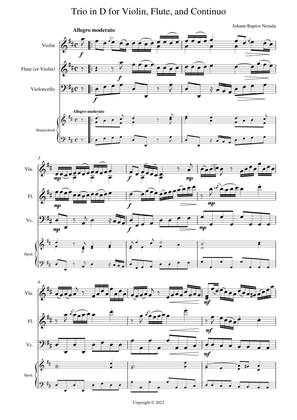 Trio Sonata for Flute, Violin, and Continuo