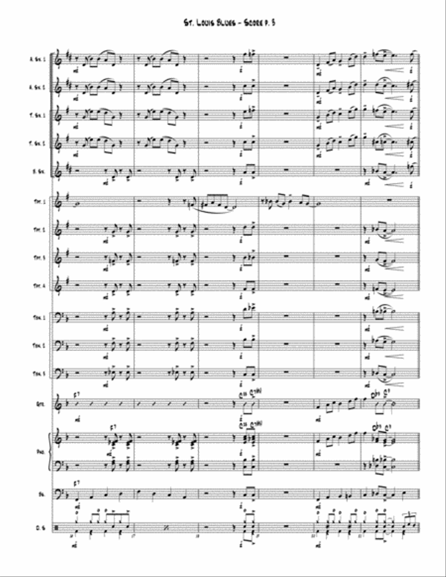 St. Louis Blues St. Louis Blues Jazz Ensemble scores gallery preview page 4