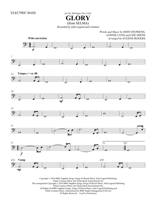 Glory (from Selma) (arr. Eugene Rogers) - Electric Bass
