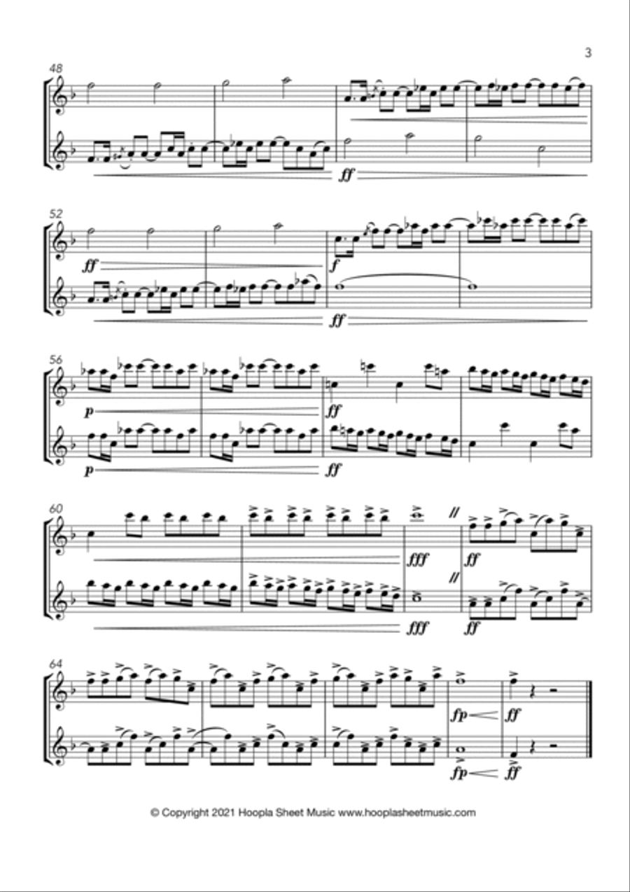 Yankee Doodle Doodles Clarinet Duet scores gallery preview page 3