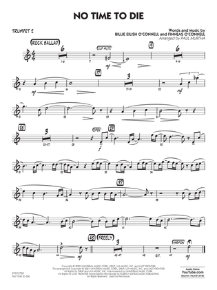 Book cover for No Time to Die (from No Time To Die) (arr. Paul Murtha) - Trumpet 2