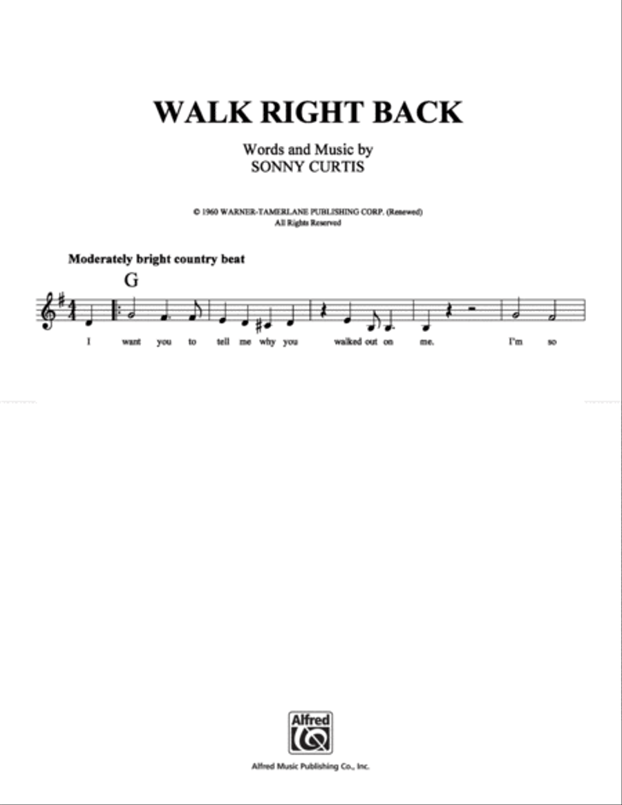 Walk Right Back School and Community scores gallery preview page 1
