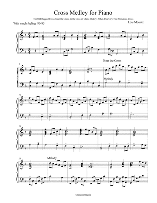 Songs of the Cross Medley for piano
