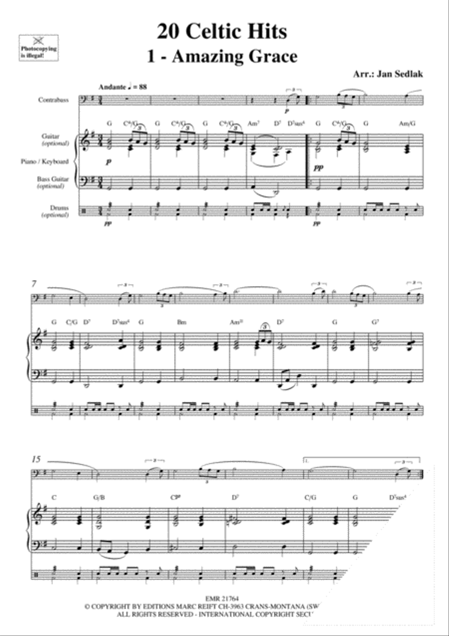 20 Celtic Hits Double Bass scores gallery preview page 3