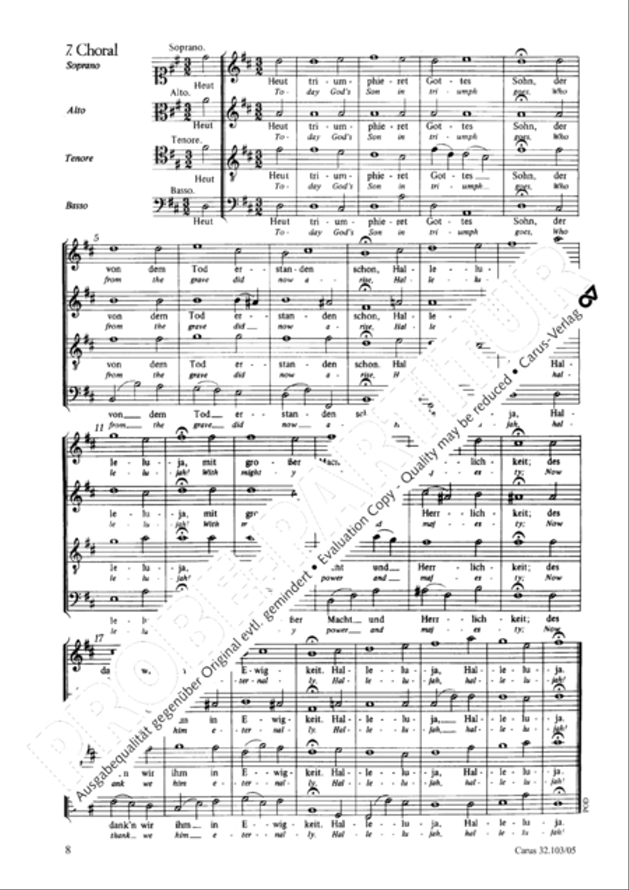 O tremble bow down now (Erzittert und fallet) 4-Part scores gallery preview page 9