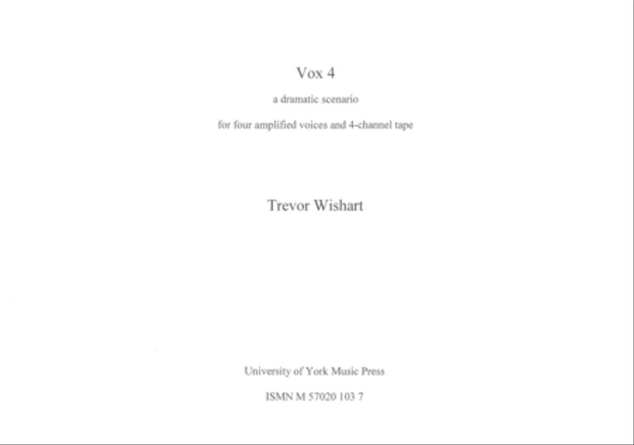 Vox 4 Voice scores gallery preview page 1