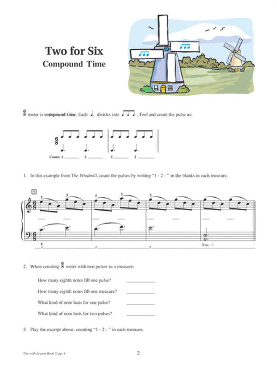 Piano Theory Workbook – Book 5 Piano Method scores gallery preview page 2