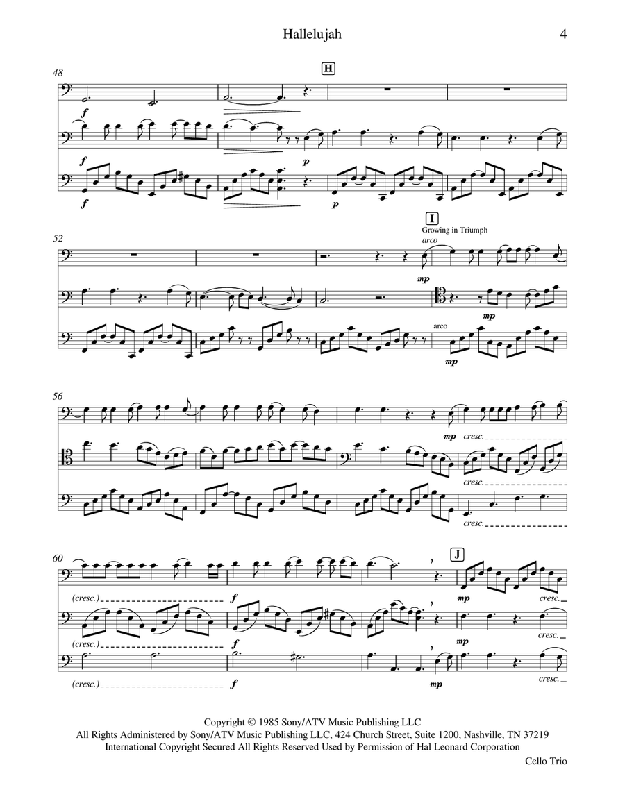 Hallelujah String Orchestra scores gallery preview page 4