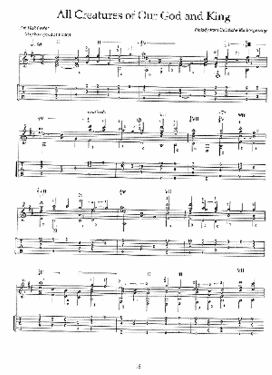 Favorite Hymns for Acoustic Guitar Acoustic Guitar scores gallery preview page 2