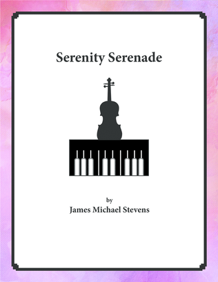Book cover for Serenity Serenade - Violin & Piano