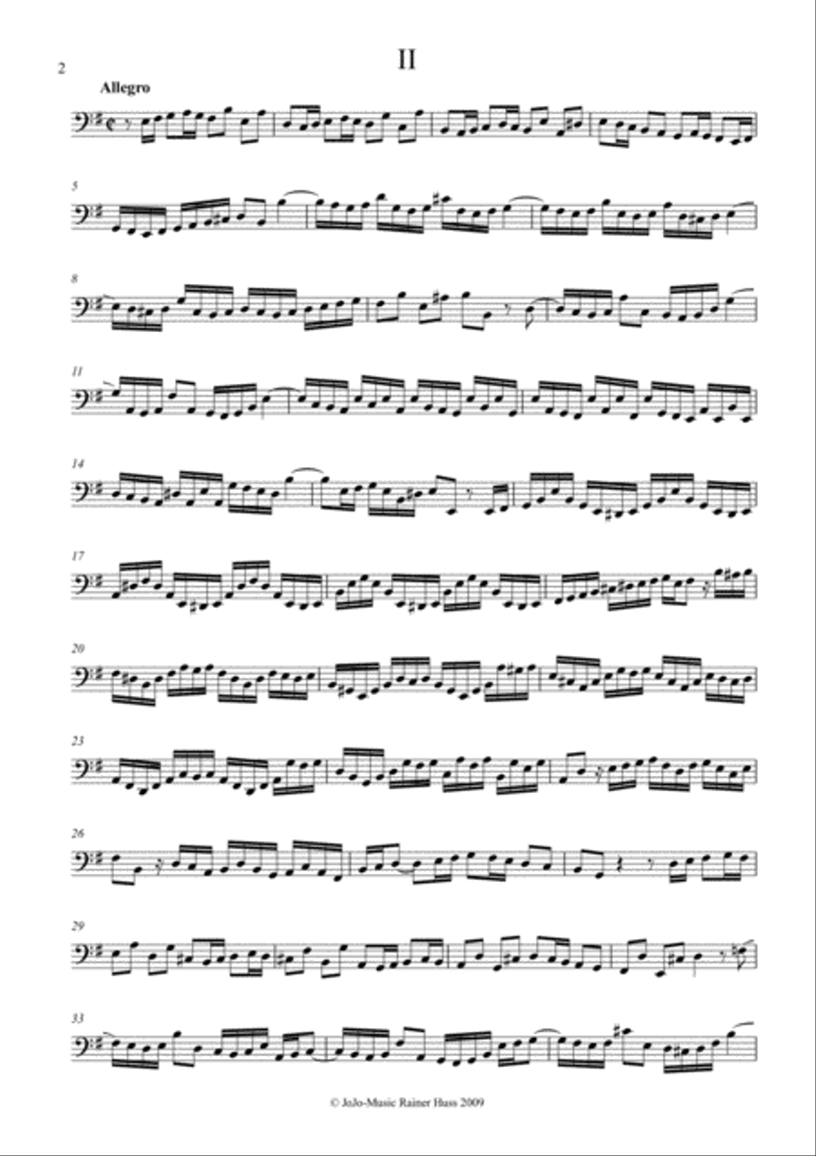 J.S.Bach Sonata in e, BWV 1034 Small Ensemble scores gallery preview page 3