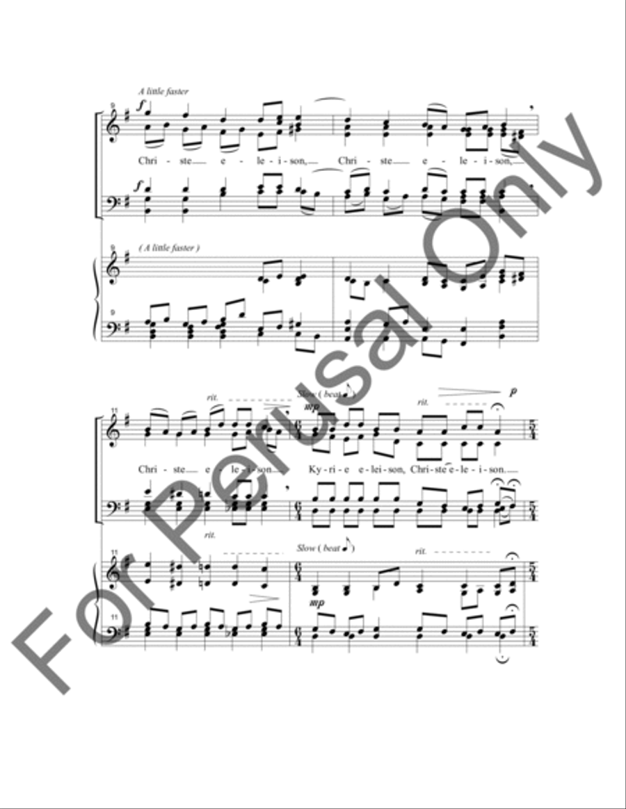 Kyrie Eleison Kyrie Eleison 4-Part scores gallery preview page 3