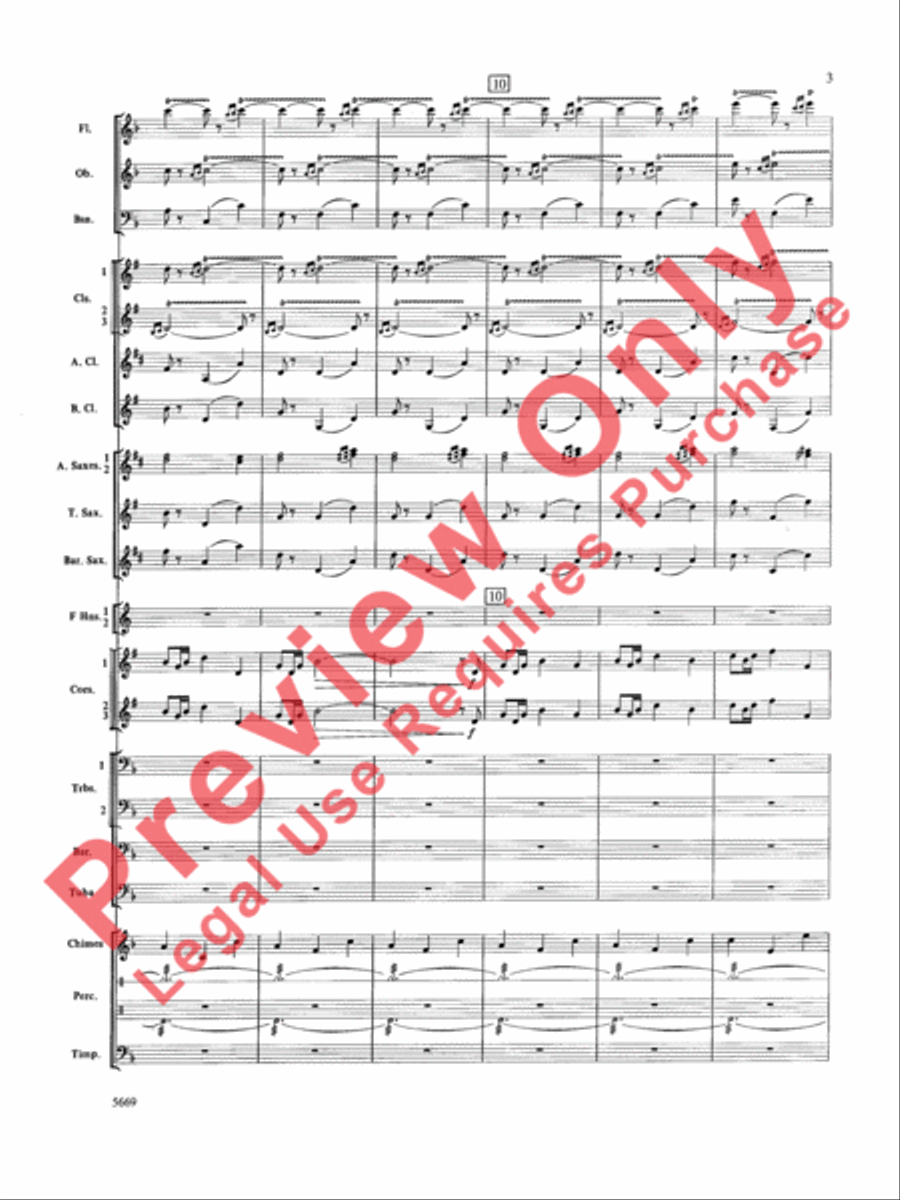 Ride of the Valkyries Concert Band scores gallery preview page 4