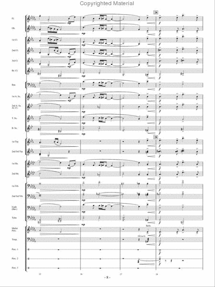 A Quiet Journey Home A Quiet Journey Home Concert Band scores gallery preview page 7