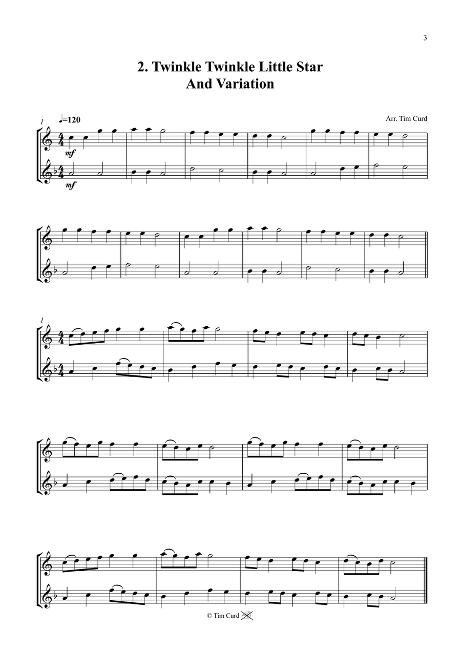 14 Fun Duets For Alto And Tenor Saxophone Woodwind Duet scores gallery preview page 3