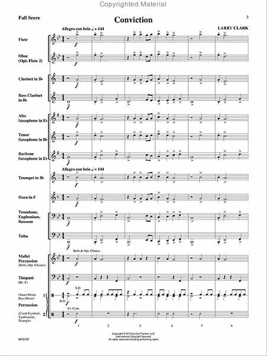 Conviction Concert Band scores gallery preview page 2
