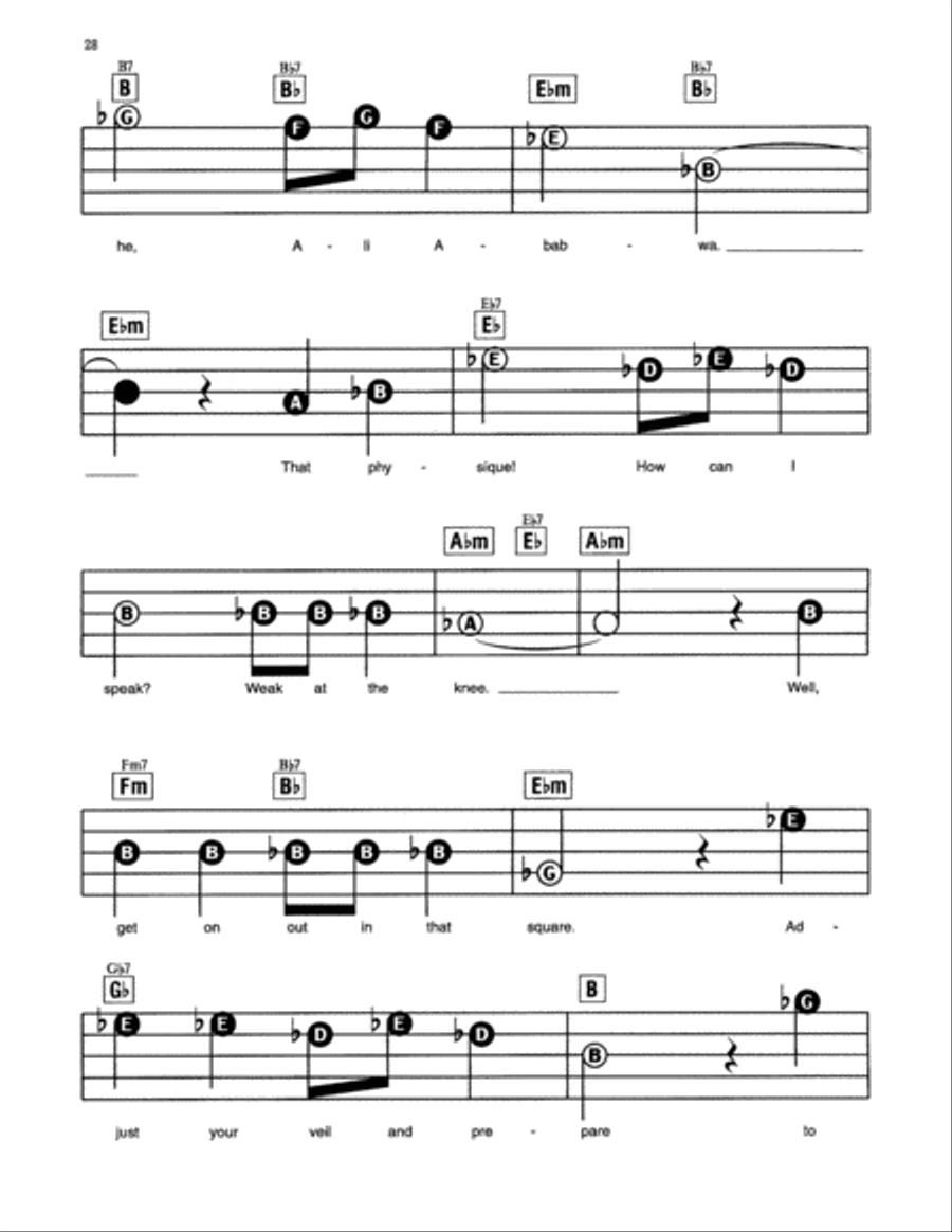 Prince Ali (from Disney's Aladdin) Electronic Keyboard scores gallery preview page 5