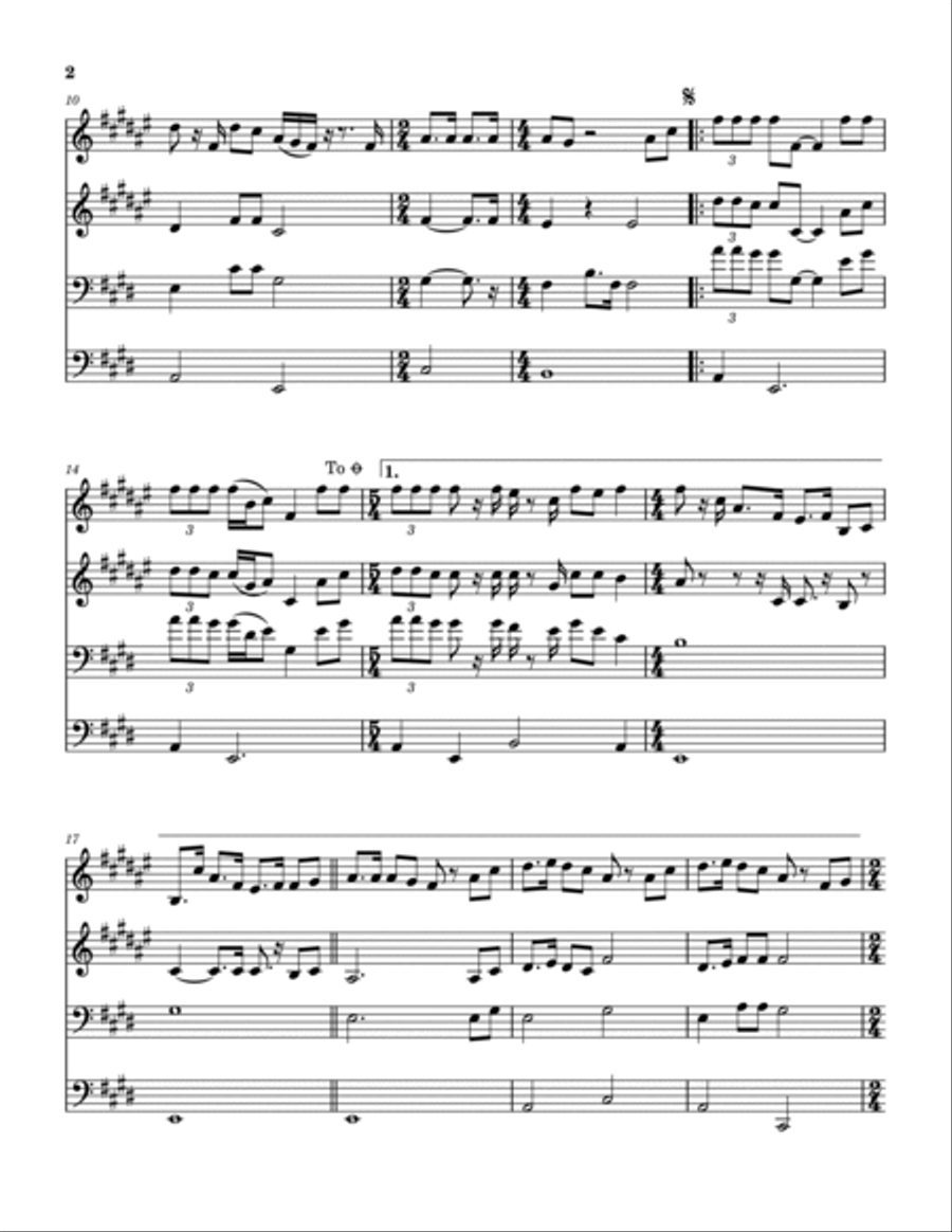 Make Room Brass Quartet scores gallery preview page 3