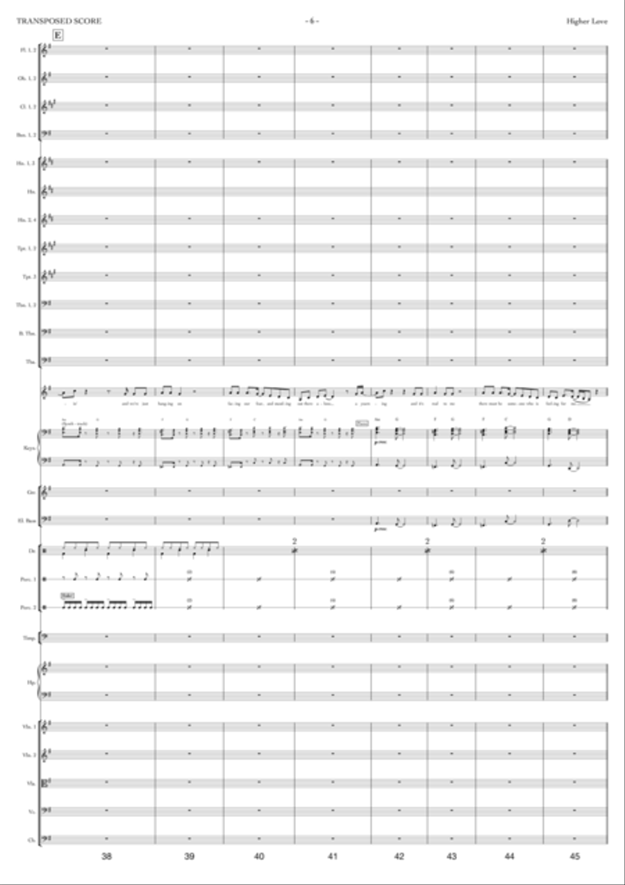 Higher Love Full Orchestra scores gallery preview page 6