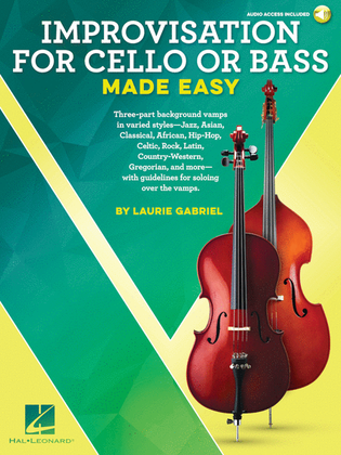 Book cover for Improvisation for Cello or Bass Made Easy