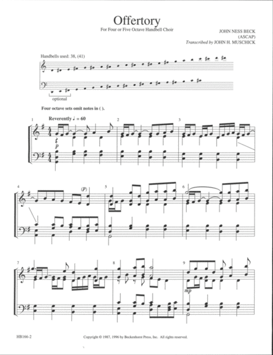 Offertory - handbell 5-Octaves scores gallery preview page 2