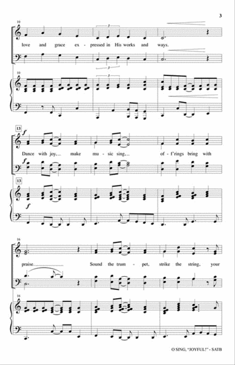 O Sing, “Joyful!” 4-Part scores gallery preview page 3