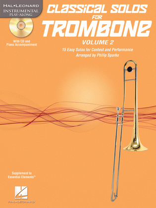 Book cover for Classical Solos for Trombone, Vol. 2