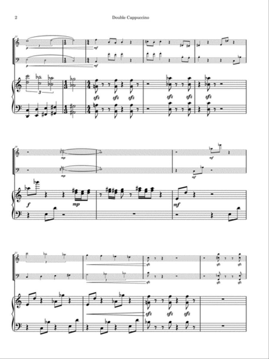 Double Cappuccino Piano Trio scores gallery preview page 4
