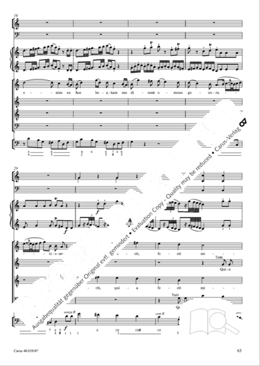Vesperae solennes de Dominica 4-Part scores gallery preview page 68